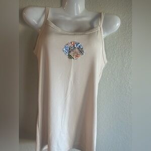 Hand sewn sea shell tank top